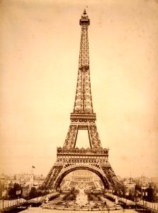 Eiffel Tower during 1889 Exposition photo
