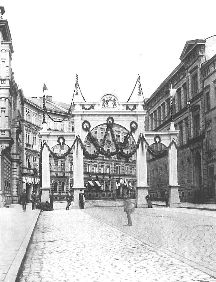 Ehrenpforte Bamberg Mai 1887