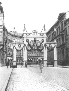 Ehrenpforte Bamberg Mai 1887