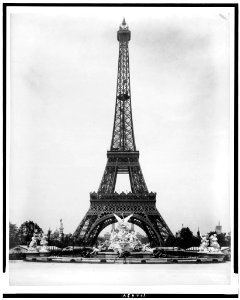 Eiffel Tower and Fountain Coutan, Paris Exposition, 1889 LCCN91722187 photo