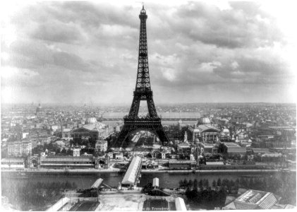 Eiffel tower at Exposition Universelle, Paris, 1889 photo