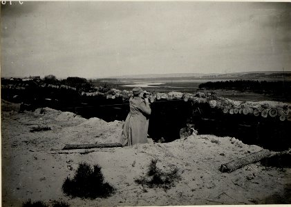 Eigener Inf.Stellung auf der Kuppe, die Zwischen Südende Kotlice & NW.an der Nida sich befindet, direktion Gur Kotlice und das Gelände östlich davon. (BildID 15540034)