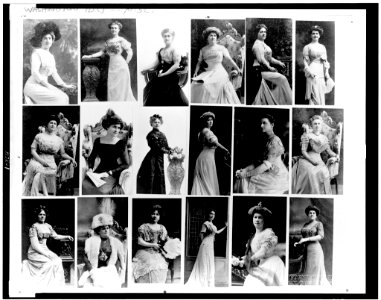 Eighteen three-quarter length portraits of Washington society ladies LCCN93517172
