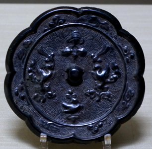 Eight-lobed mirror with auspicious flower & luan birds, Mount Tsuwado, Mukuno, Yamaga-machi, Kitsuki-shi, Oita, 700sAD- Tokyo National Museum - Tokyo, Japan - DSC09412