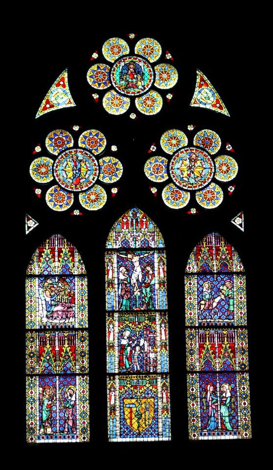 Church window freiburg münster