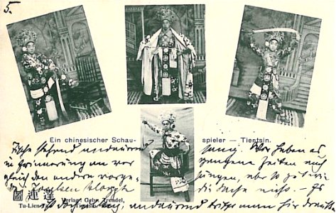 Ein chinesischer Schauspieler Tientsin 1905