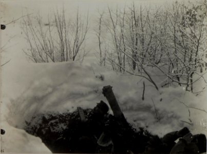 Ein Maschinen Gewehr beschiesst einen feindlichen Flieger. (BildID 15453754)