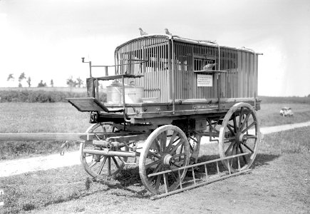 Ein mobiler Brieftaubenwagen - CH-BAR - 3240821
