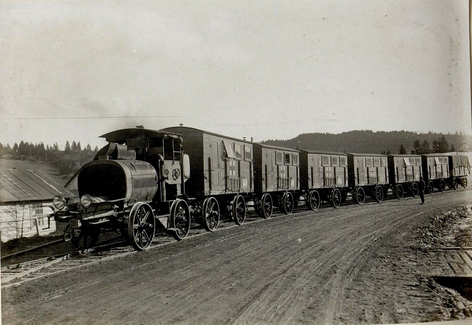 Ein Sanitätszug auf dem Borgopass an der Grenze zu Rumänien, 31.10.1916 (BildID 15549054)