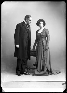 Einar Fröberg and Ragna Wettergreen in Rosmersholm at Svenska teatern 1909 - SMV - NF018