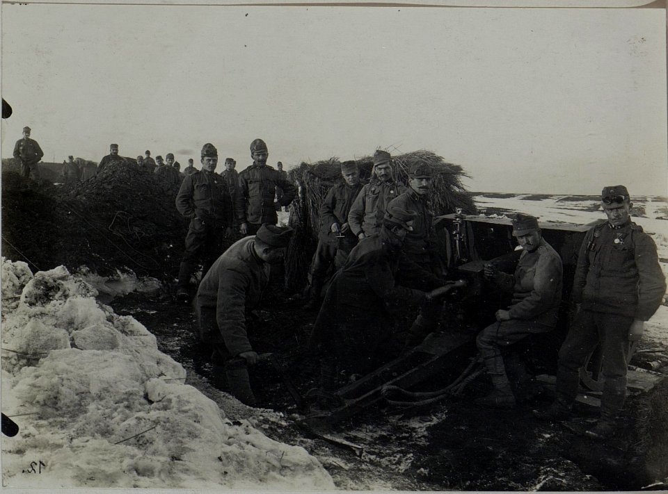 Eine 8 cm Kanonenbatterie. (BildID 15453824)