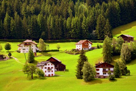 Green prato mountains photo