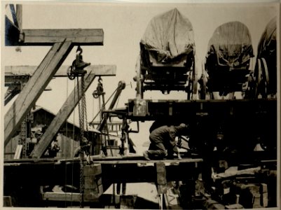 Einschiffen der Batterie auf das Trajekt in Giurgiu (Giurgin) (BildID 15545336)
