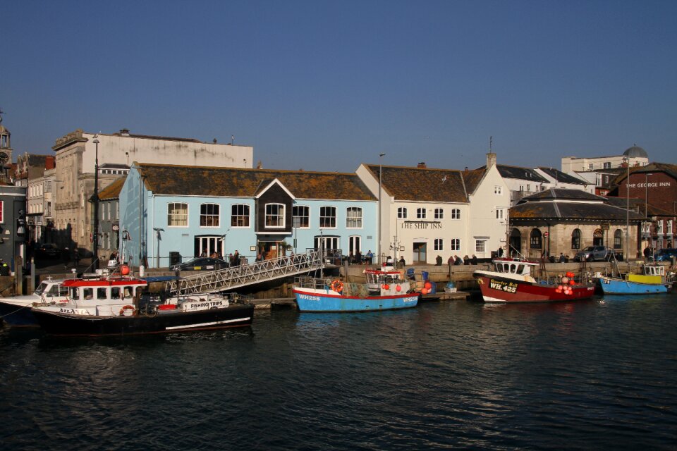 Town sea harbor