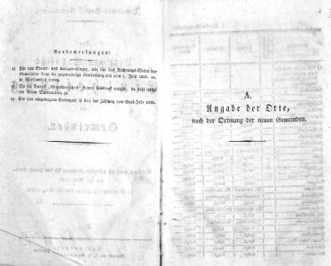 Eintheilung OA Ravensburg 1826 02