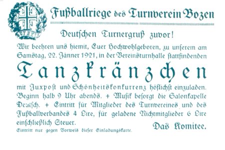 Einladung zum Tanzkränzchen