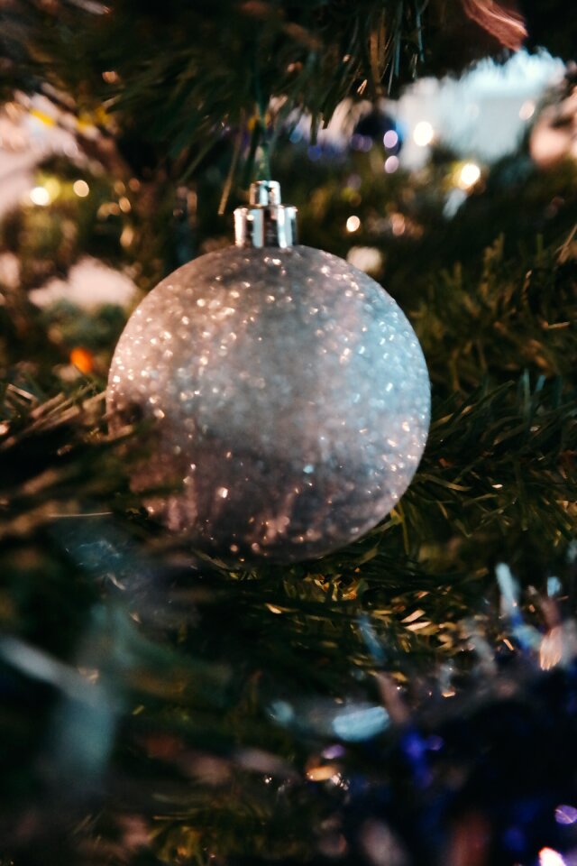 Glitter ball ornament