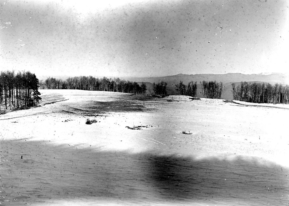 Einschläge der Haubitzen auf die Zielstellung - CH-BAR - 3240190