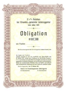 Einwohnergemeinde Untersiggental 1921