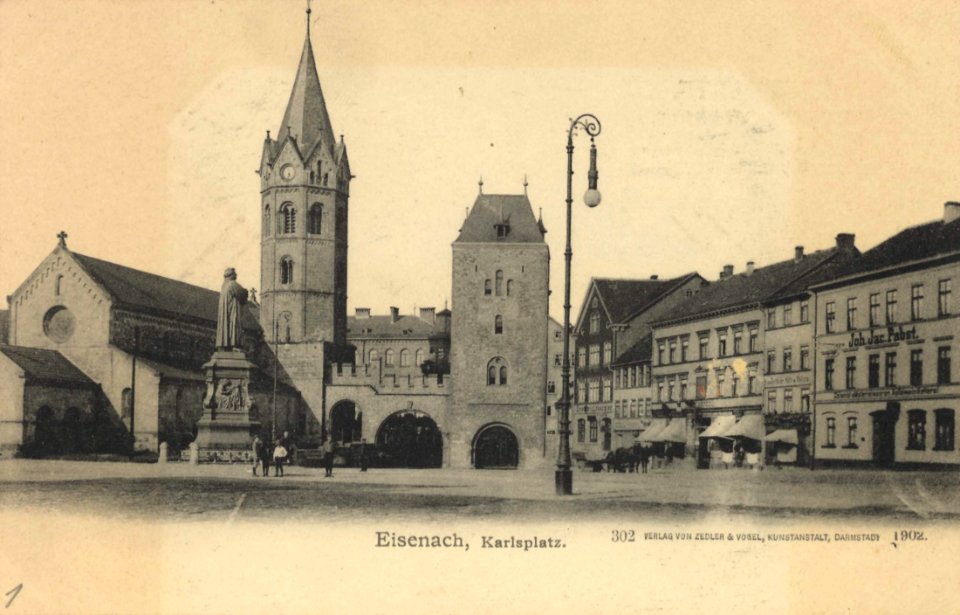 Eisenach (Thür.), Thüringen - Karlsplatz (Zeno Ansichtskarten)