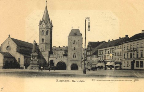 Eisenach (Thür.), Thüringen - Karlsplatz (Zeno Ansichtskarten)