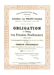 Einwohnergemeinde Baden 1874