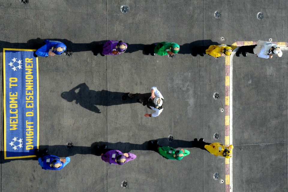 Eisenhower crew celebrates ship's 35th birthday 121019-N-OC961-011
