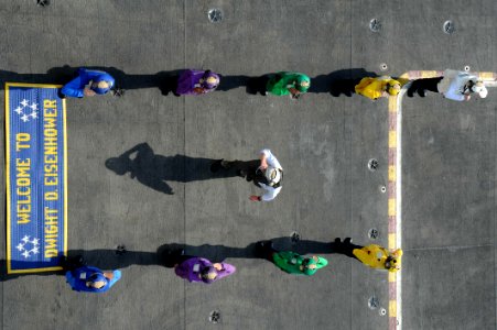 Eisenhower crew celebrates ship's 35th birthday 121019-N-OC961-011
