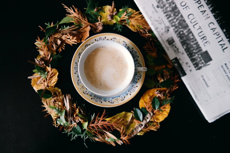 Latte morning hot