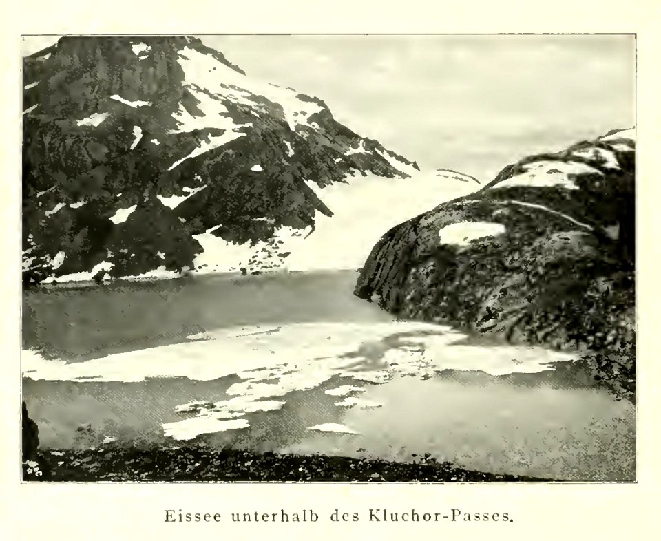 Eissee unterhalb des Kluchor-Passes