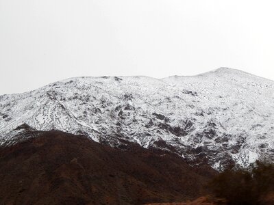 Cordillera snowy mountain landscape