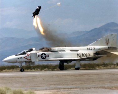Ejection seart test from YF-4J Phantom at China Lake 1987