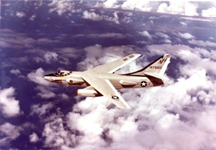 EKA-3B Skywarrior VAQ-133 in flight c1971