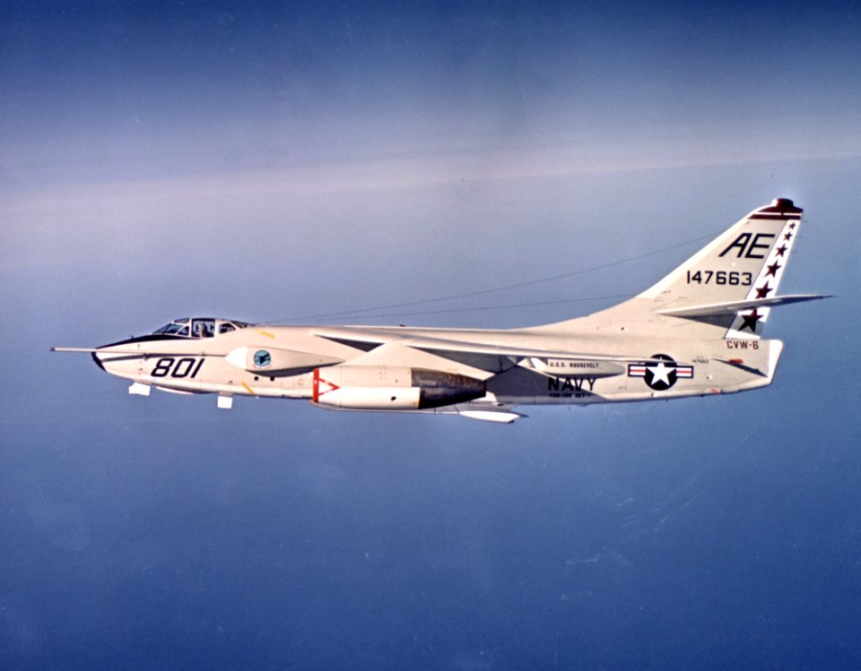 EKA-3B Skywarrior of VAQ-135 in flight in 1971