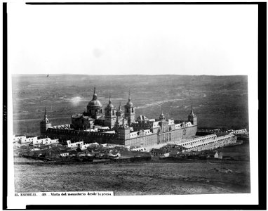 El Escorial. Vista del monasterio desde la presa LCCN94511727