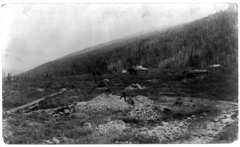 El Dorado, California. View of scattered log cabins LCCN2012646444