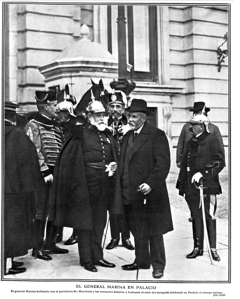 El General Marina en Palacio