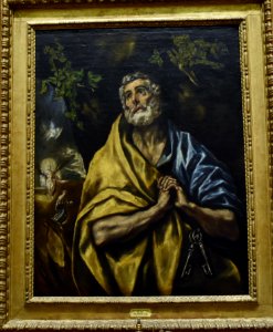 El Greco, Saint Peter Repentant, National Gallery, Oslo (2) (36069411470) photo