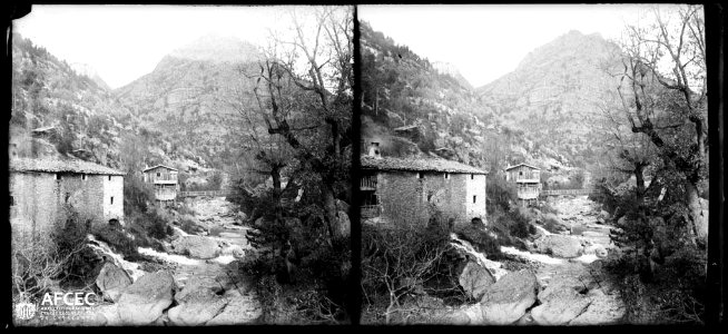 El molí de la Corriu a la riba de l'aigua de Valls
