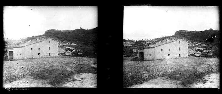 El mas Baret, vista des del camí