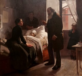 El niño enfermo. Paris 1886. photo