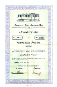 Elektr. Bahn Altstätten-Gais 1911