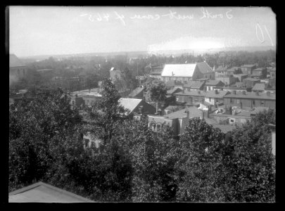 Elevated view from Jefferson School (D at 6th) between 6th & 7th, D & E Streets, looking S.W. LCCN2016647125