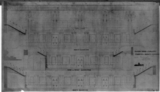 Elevations of gallery fronts, Senate Chamber LCCN2002718521