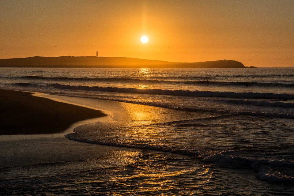 Holiday sunset sunny day