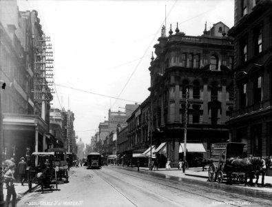 George Street at Hunter Street, Sydney from The Powerhouse Museum Collection