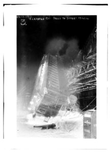 Elevated Car Falls to Street LCCN2014695399