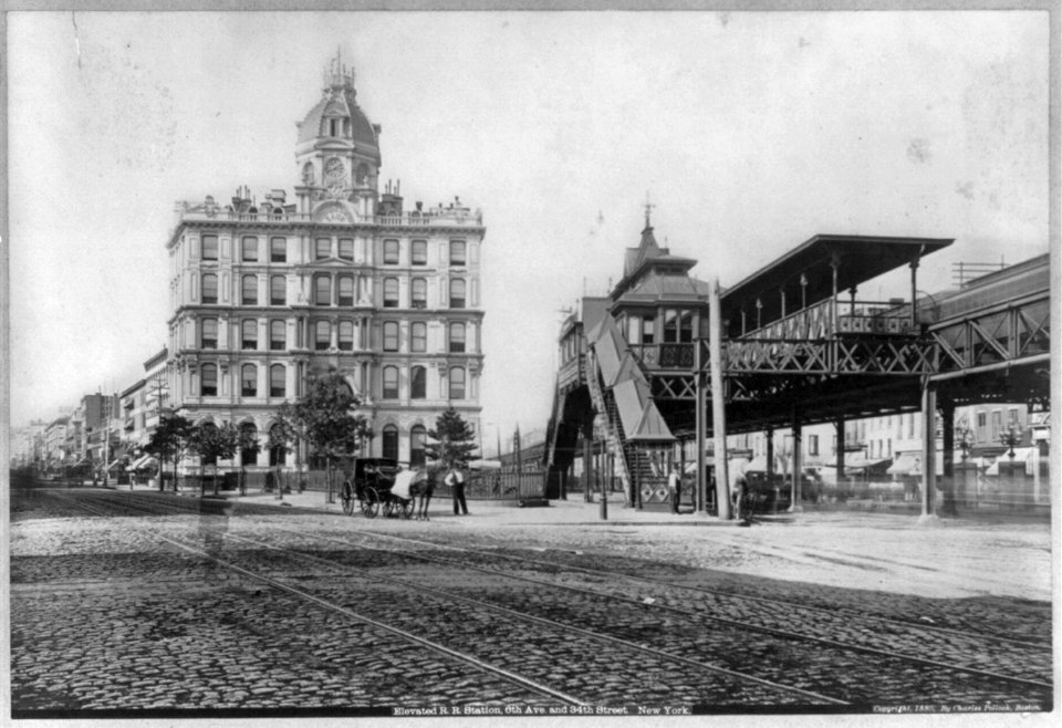 Elevated R.R. station, 6th Ave. and 34th Street, New York LCCN2002706340