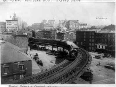 Elevated railroad - Coenties' Slip, N.Y. LCCN2003677430