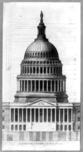 Elevation of dome of U.S. Capitol LCCN2002717965